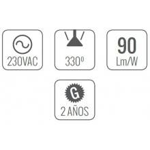 4 Bombillas LED de 10W