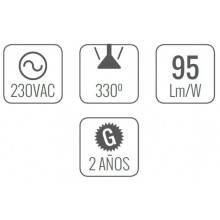 2 Bombillas LED de 12.7W