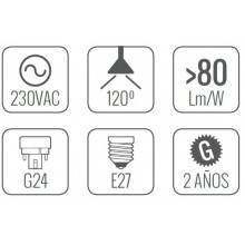 4 Bombillas LED de 10.5W