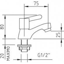 Grifo simple lavabo