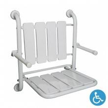 Asiento de ducha fijo WCCARE con apoya brazos