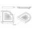 Plato de ducha angular Moraira 90 Unisan Sanindusa