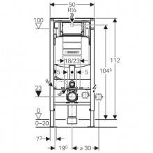 Geberit Duofix con Cisterna Sigma 12cm