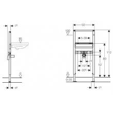 Bastidor Geberit Duofix para Lavabo