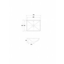 Lavabo Aída 54,5 x 43 bajo encimera - GALA