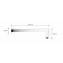 Brazo de ducha 37,5 cm Recto Imex