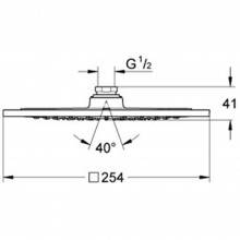 Rociador de ducha a techo Grohe Rainshower F-Series 10"