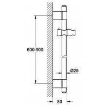 Barra de ducha de 90 cm Grohe Power&Soul