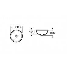 Lavabo de encimera Foro ø 36cm Roca