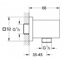 Codo de salida de ducha Grohe Euphoria Cube