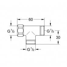 Conector en T Grohe