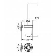Escobillero de pared Essentials Cube Grohe