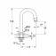 Ca&ntilde;o en C Grohe Universal pillar tap 1/2"