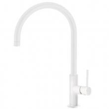 Grifo de fregadero curvado Blanco Mate TRES MAX