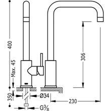 Grifo de fregadero ECO MAX-TRES