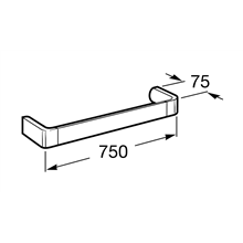 Toallero lavabo 75cm Select Roca