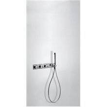 Conjunto de ducha termostático 4 vías TRES R