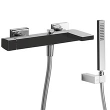 Kit de Bañera-Ducha Negro Cromo SLIM TRES