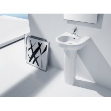 Lavabo con pedestal Meridian 45x42cm Roca