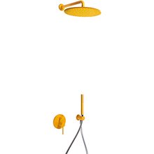 Conjunto de ducha Amarillo de 2 vías TRES STUDY