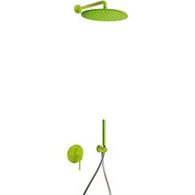 Conjunto de ducha Verde de 2 vías TRES STUDY