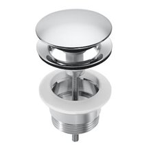 Desagüe tapón fijo cromado Aqua Roca