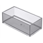 Caja organizadora rectangular Stratum-N Roca