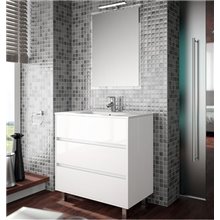 Mueble 60cm Blanco de 2 cajones SALGAR NOJA