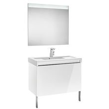 Pack mueble con lavabo blanco 90 cm Stratum-N Roca