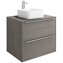 Mueble con lavabo 60cm roble sobrencimera Inspira Square Roca