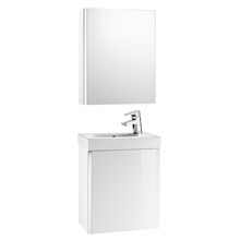 Mueble blanco con armario-espejo Mini Roca