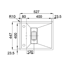 Fregadero Invisible 40R TEGLER
