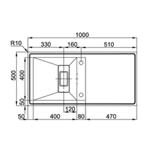 Fregadero Invisible 105 TEGLER