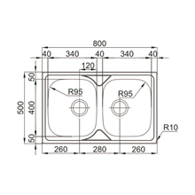 Fregadero Okio Line 80 BB TEGLER