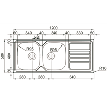 Fregadero Okio Line 120 Flat TEGLER