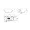 Ba&ntilde;era oval burdeos Newcast ROCA