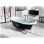 Ba&ntilde;era oval negro Newcast ROCA