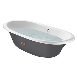 Ba&ntilde;era oval gris Newcast ROCA