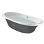 Ba&ntilde;era oval gris Newcast ROCA