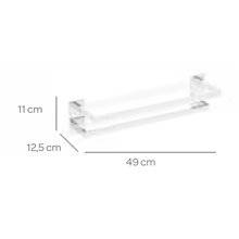 Toallero doble de 50 cm LUXUS CO2+
