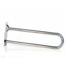 Barra de apoyo basculante cromo WCCARE 80 para inodoro