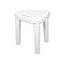 Taburete de ba&ntilde;o termopl&aacute;stico blanco Timblau