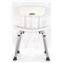 Silla para ba&ntilde;o blanca con respaldo Timblau