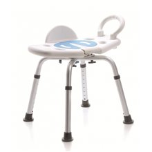 Asiento giratorio de ducha blanco Timblau