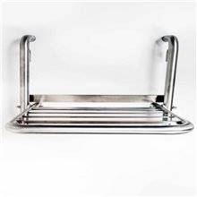 Asiento de ducha abatible satinado para colgar...
