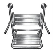 Asiento ducha abatible acero inox con apoyabrazos Timblau