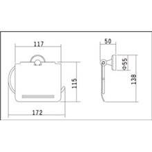 Portarrollos tapa móvil acero Inox Timblau