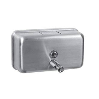 Dispensador de jab&oacute;n antivand&aacute;lico horizontal