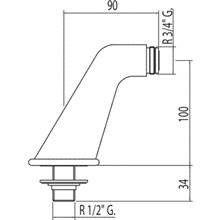 Codo adaptador baño-ducha