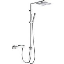 Conjunto de ducha ECO CUADRO Tres termostática easyClean